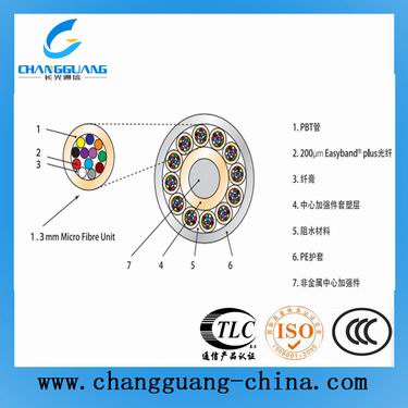 24芯/46芯/72芯/96芯气吹光缆 G652D/G657A纤芯